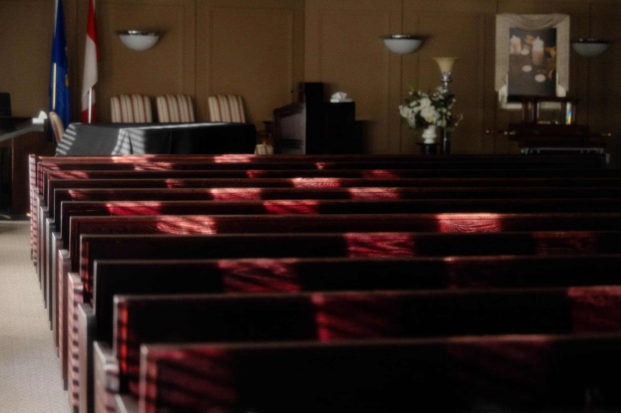 The Martin Brothers Funeral Chapel interior